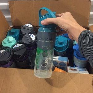 Box of 15 Lifefactory glass water bottles